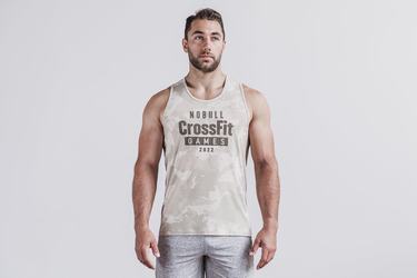 Nobull Crossfit Games® 2022 Men's Tank Tops Camo | Australia (VO3741)